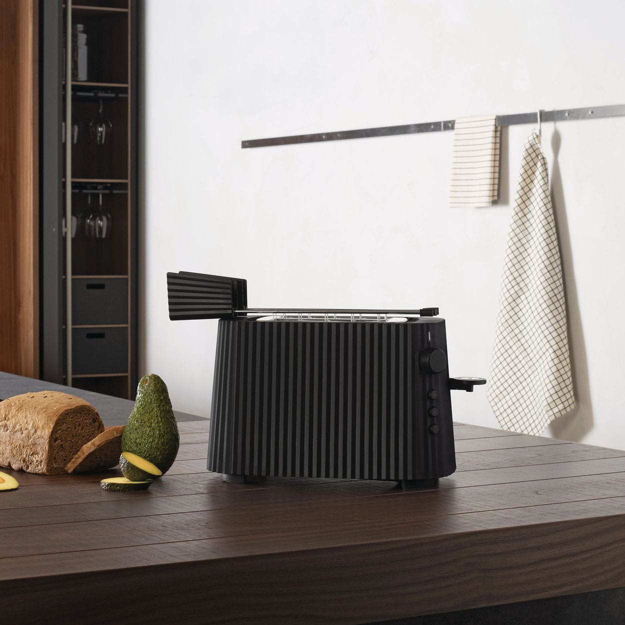 [product_category]-Alessi Pleated Toaster, Black-Alessi-8003299446582-MDL08 B-ALE-2