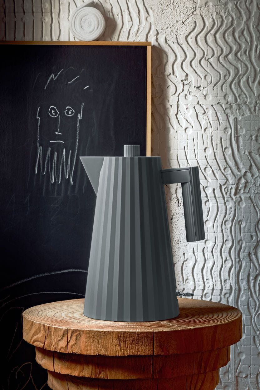 [product_category]-Alessi Plissé Electric Kettle 1,7 L, Grey-Alessi-8003299429776-MDL06 G-ALE-7