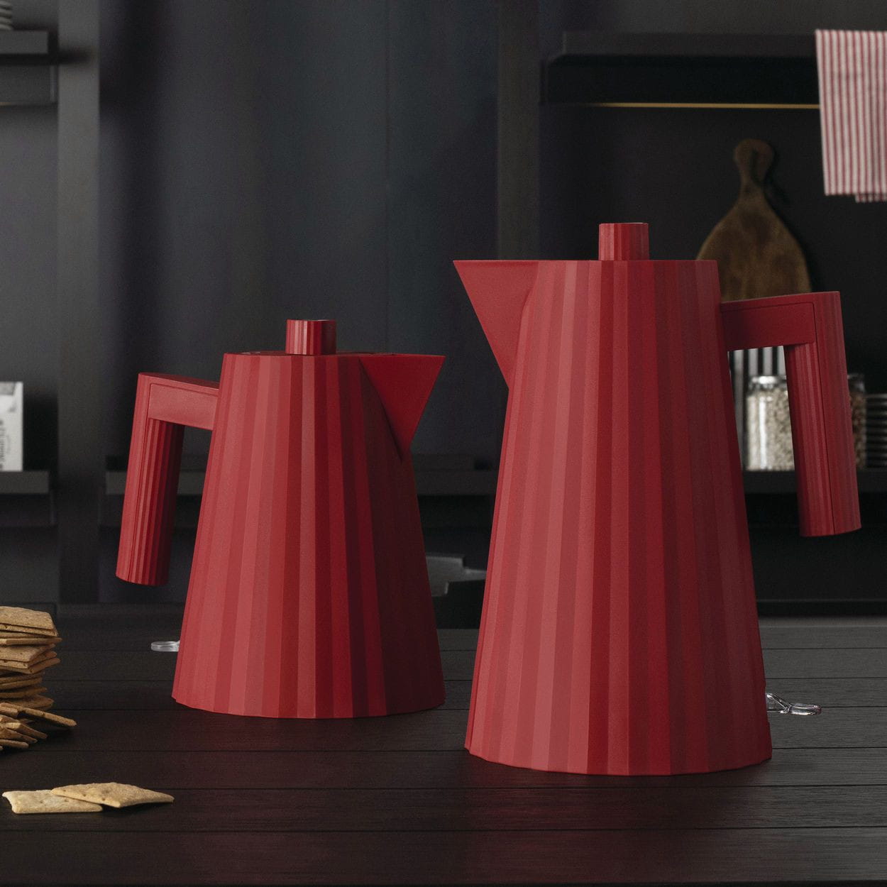 [product_category]-Alessi Plissé Electric Kettle 1,7 L, Red-Alessi-8003299429837-MDL06 R-ALE-4