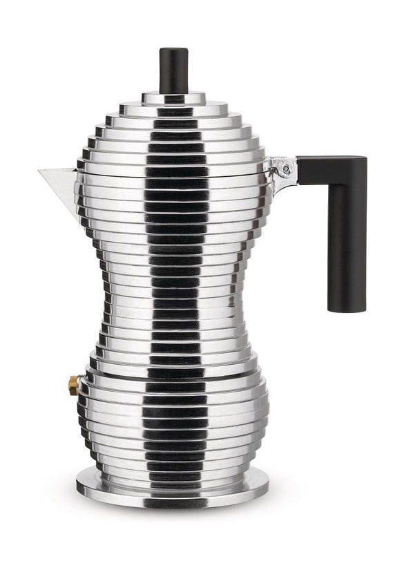 [product_category]-Alessi Pulcina Espresso Maker 3 Cups, Aluminium/Black-Alessi-8003299388080-MDL02/3 B-ALE-1