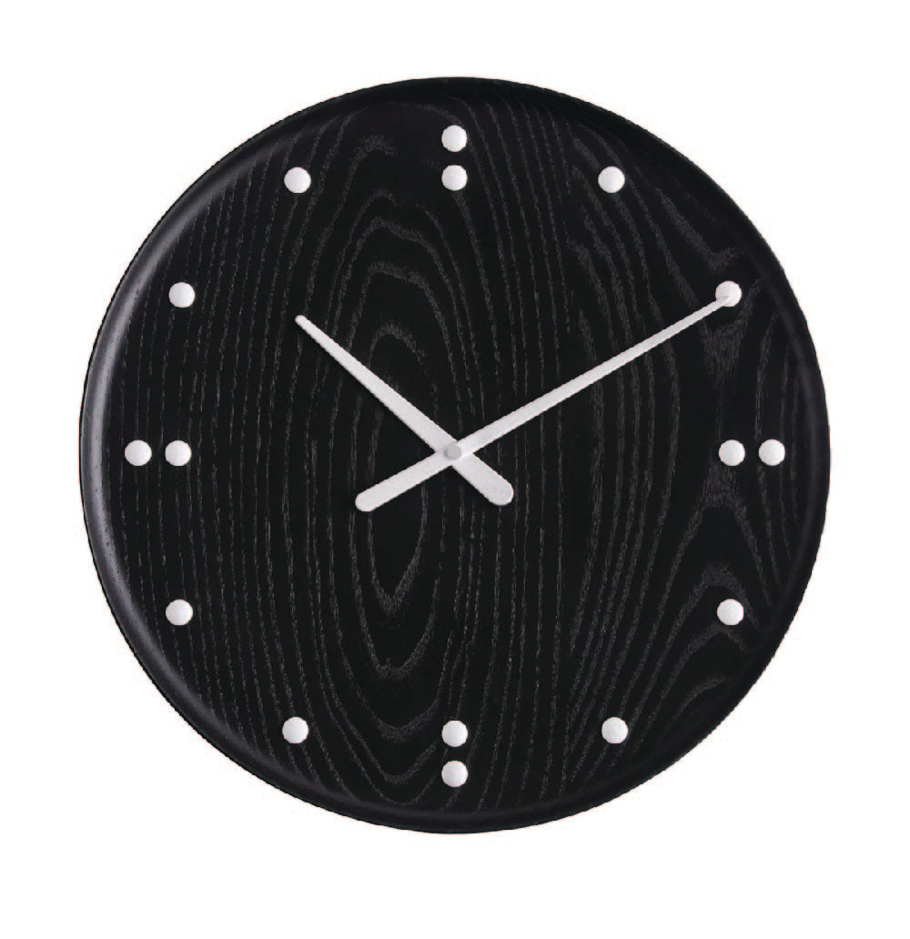 [product_category]-Architectmade Finn Juhl Wall Clock Black Ash, ø35 Cm-Architectmade-6442218637632-782-ARC-1