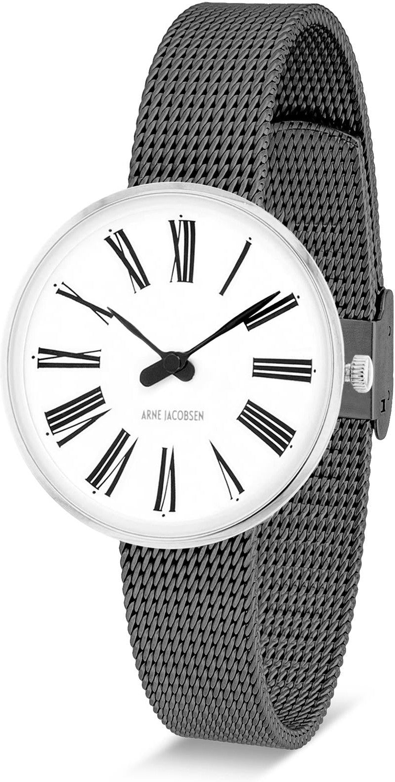 Arne Jacobsen Roman Wristwatch Ø30, šedá síť