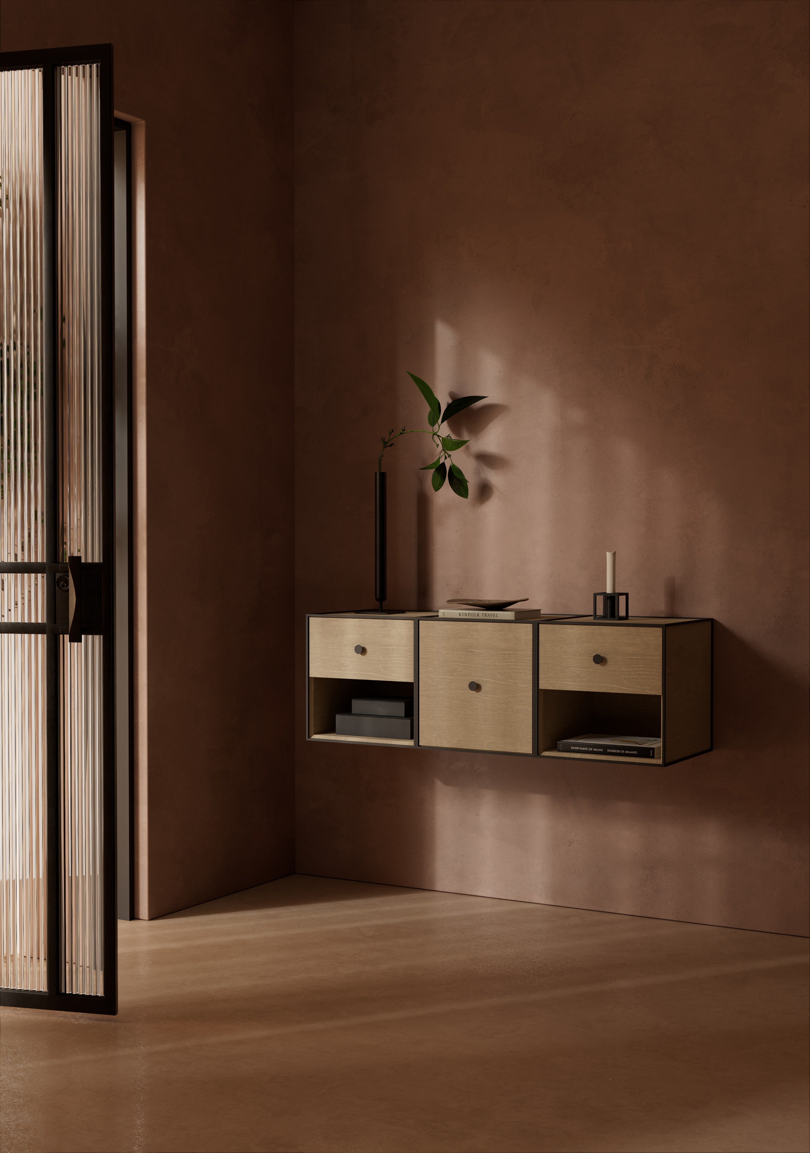 Audo Copenhagen Rám 35 modul se zásuvkou, dub