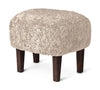 Audo Copenhagen Ingeborg Foolool, Moonlight Lambskin/Smoked Oak