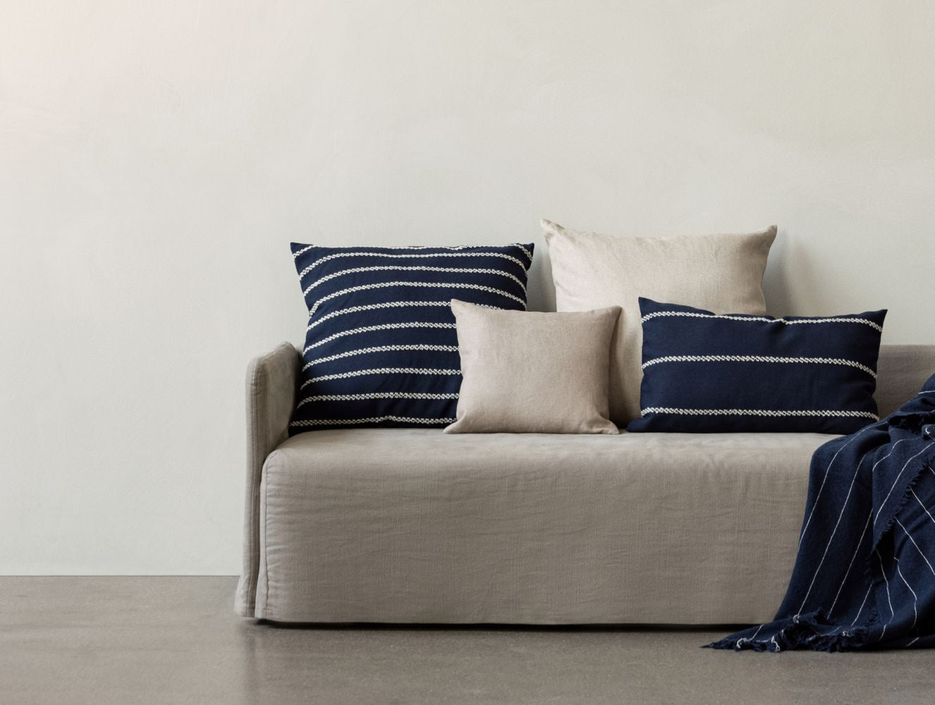 Audo Copenhagen Losaria Cushion 60x40 cm, Indigo