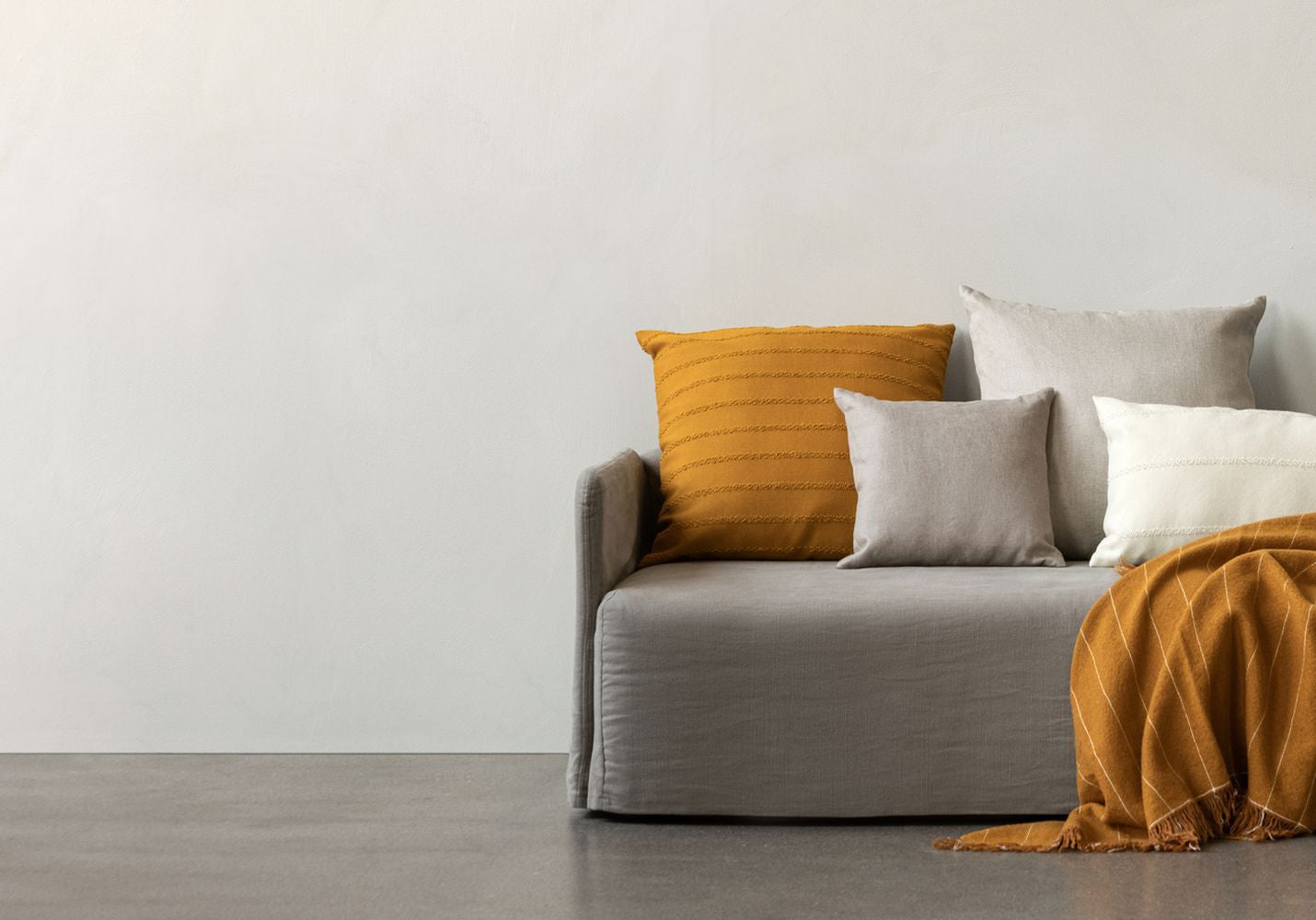 [product_category]-Audo Copenhagen Mimoides Cushion 40x40 Cm, Ochre-Audo Copenhagen-5709262067657-5217859-MEN-12