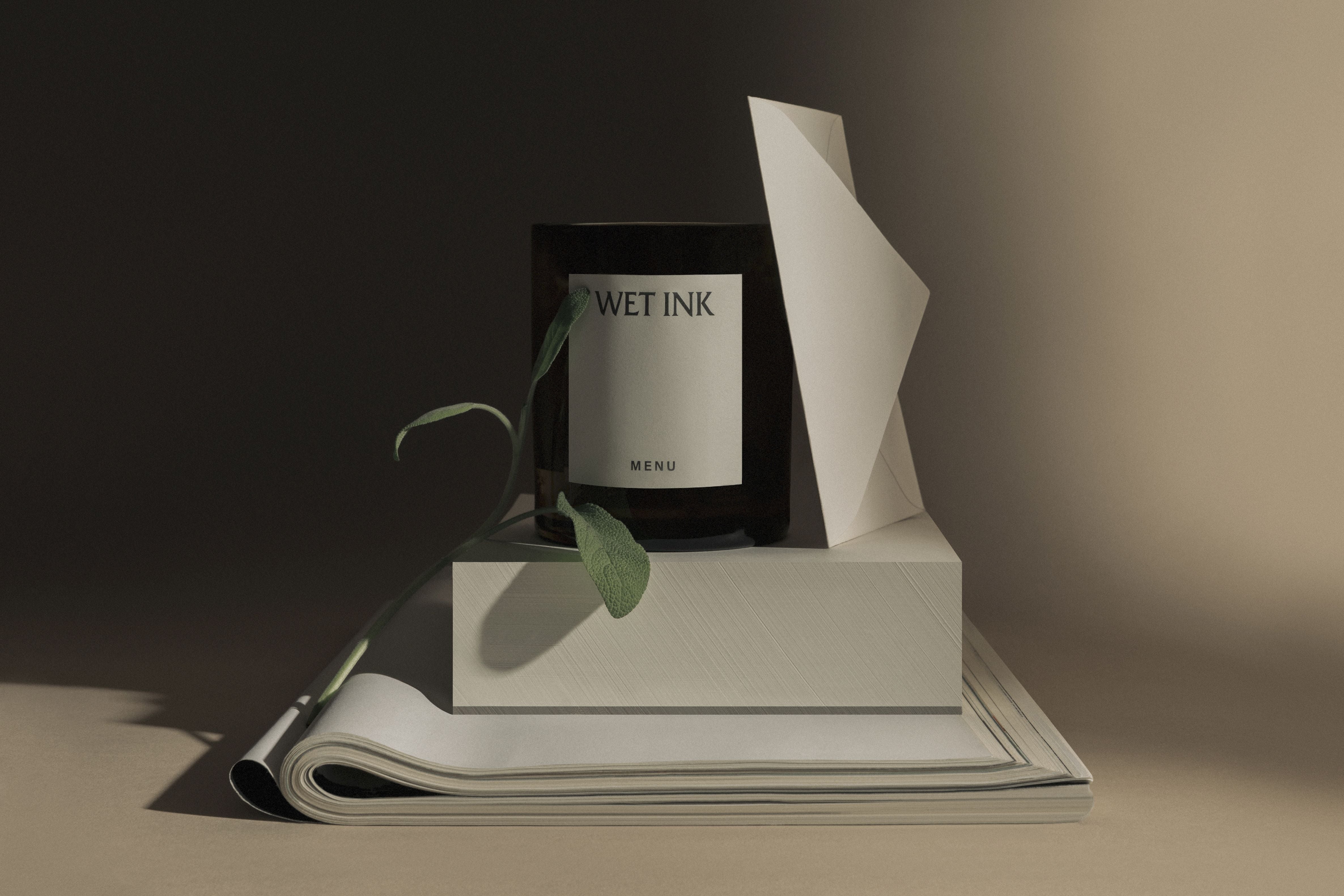 Audo Copenhagen Olfacte vonná svíčka mokrý inkoust, 79G
