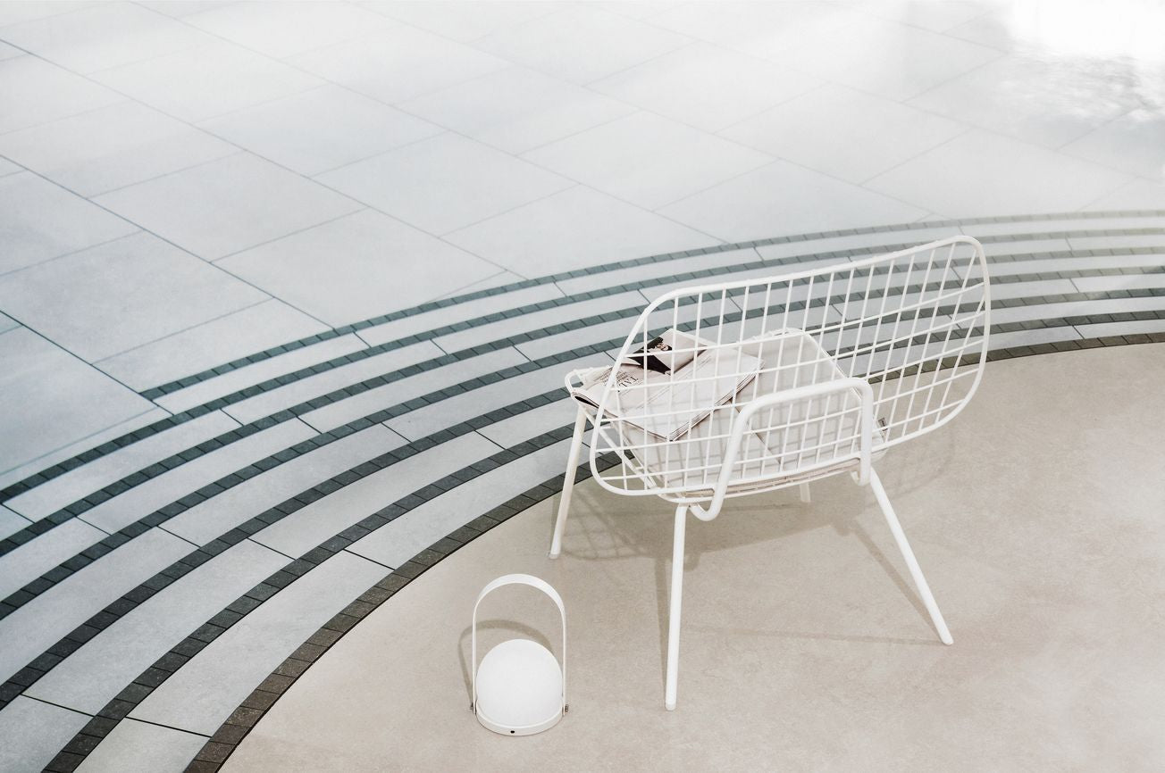 Audo Copenhagen WM String Seat Cushion Outdoor/Lounge, tmavě šedá