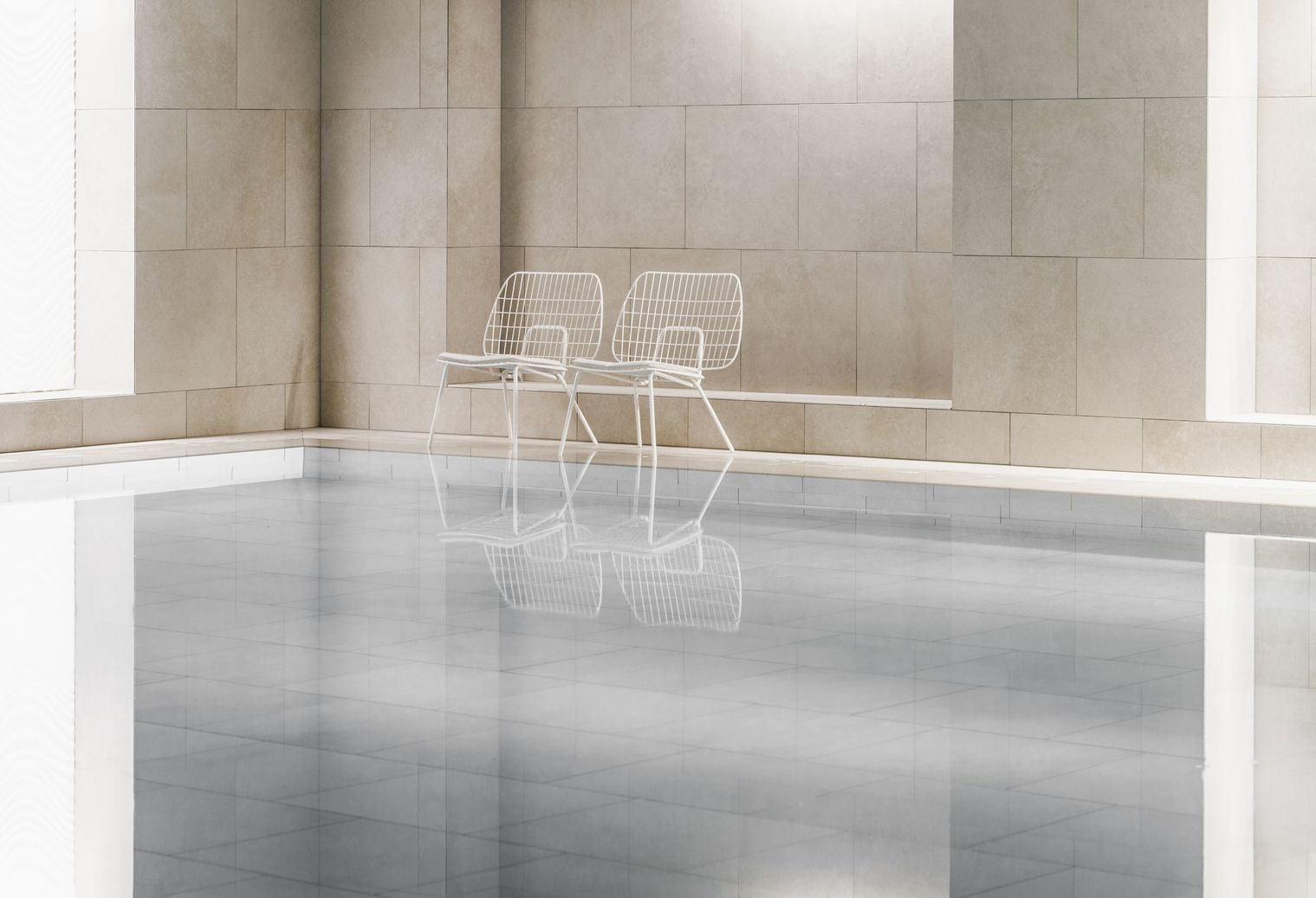 Audo Copenhagen WM String Seat Cushion Outdoor/Lounge, tmavě šedá
