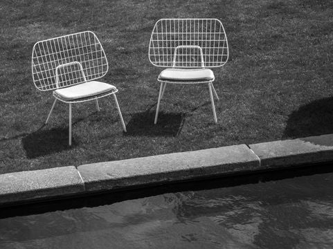 Audo Copenhagen WM String Seat Cushion Outdoor/Lounge, tmavě šedá