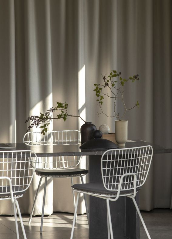 Audo Copenhagen WM String Seat Cushion Outdoor/Lounge, tmavě šedá