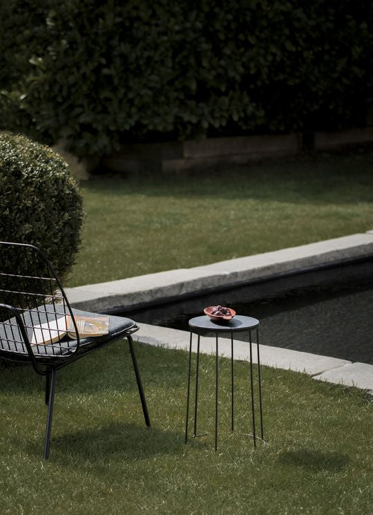 Audo Copenhagen WM String Seat Cushion Outdoor/Lounge, tmavě šedá