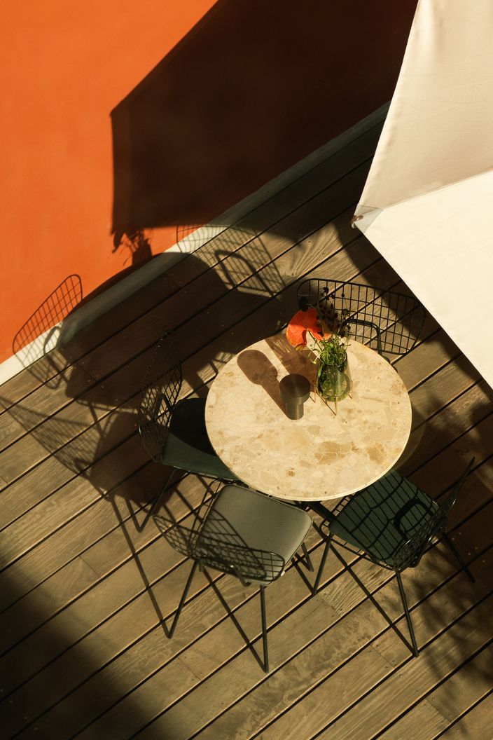 Audo Copenhagen WM String Seat Cushion Outdoor/Lounge, tmavě šedá
