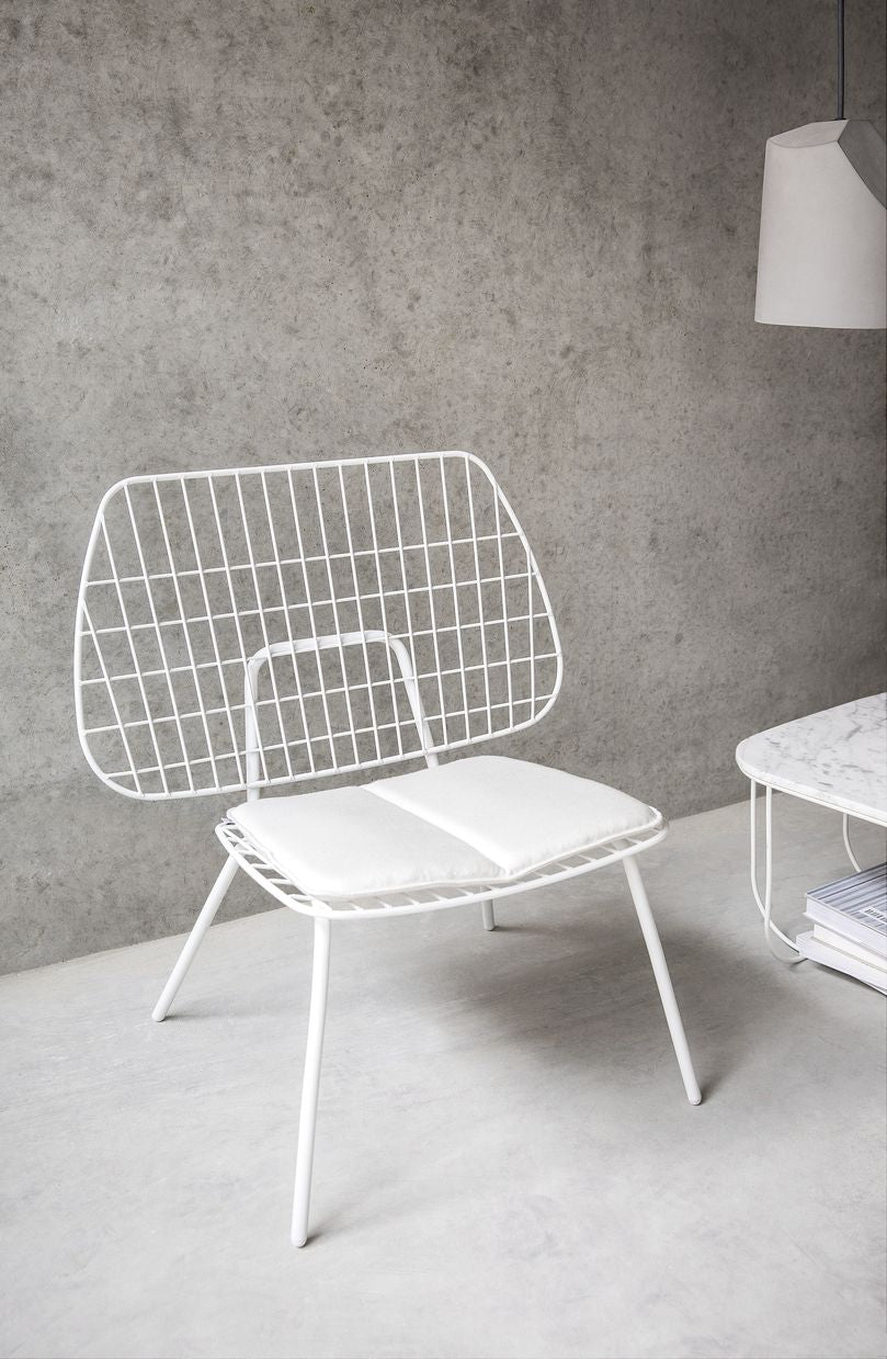 Audo Copenhagen WM String Seat Cushion Outdoor/Lounge, tmavě šedá
