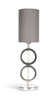 Autentické modely Art Deco Circle Lamp Circular Double Silver