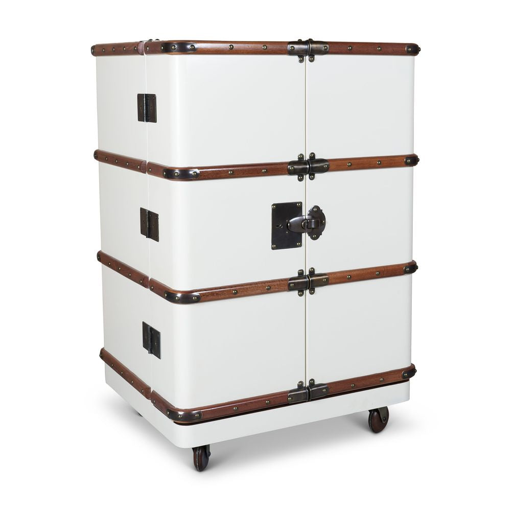 [product_category]-Authentic Models Polo Club Travel Suitcase Cabinet Bar, Off White-Authentic Models-781934585886-MF114OW-AUT-2