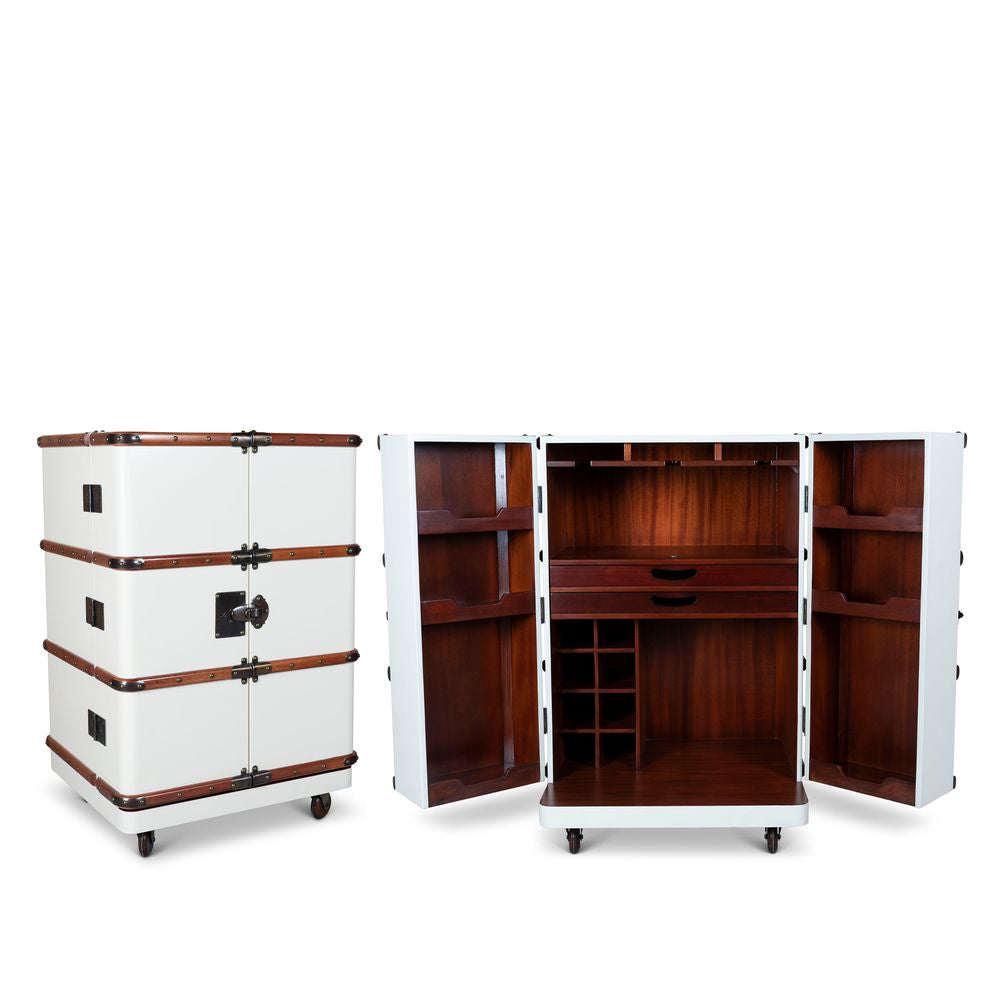 [product_category]-Authentic Models Polo Club Travel Suitcase Cabinet Bar, Off White-Authentic Models-781934585886-MF114OW-AUT-3