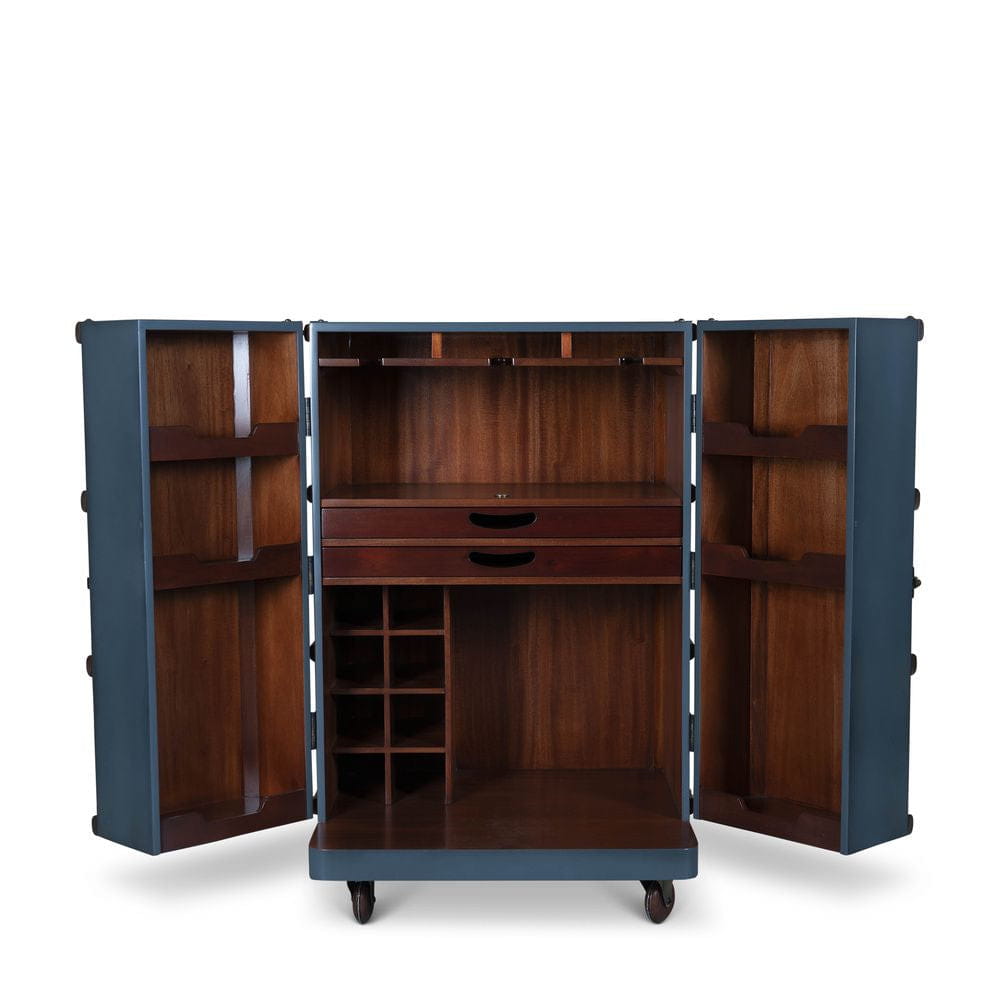 [product_category]-Authentic Models Polo Club Travel Suitcase Cabinet Bar, Petrol-Authentic Models-781934585862-MF114P-AUT-12