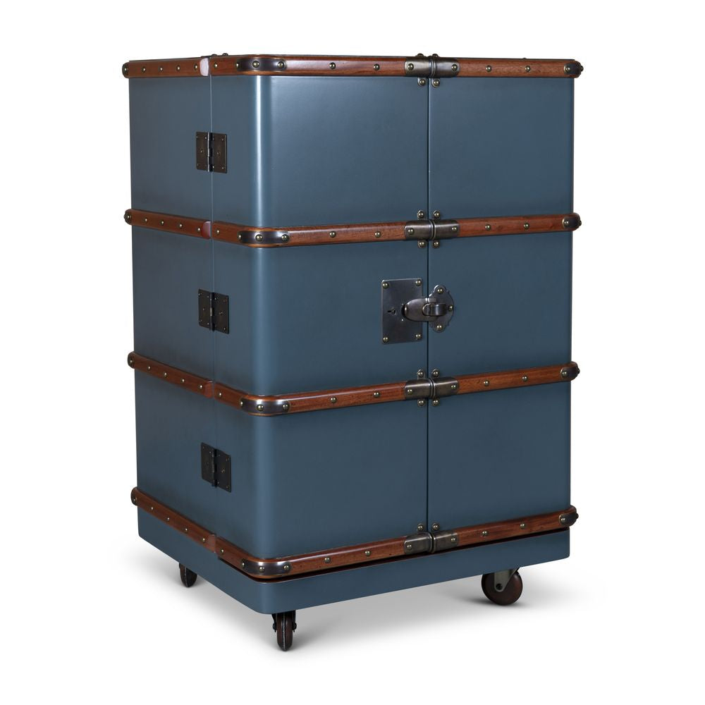 [product_category]-Authentic Models Polo Club Travel Suitcase Cabinet Bar, Petrol-Authentic Models-781934585862-MF114P-AUT-3
