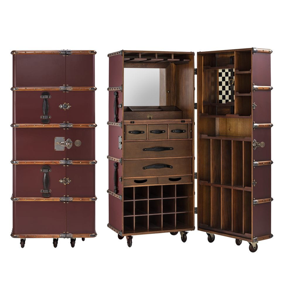 [product_category]-Authentic Models Stateroom Cabinet Case, Burgundy-Authentic Models-781934584995-MF078Y-AUT-6