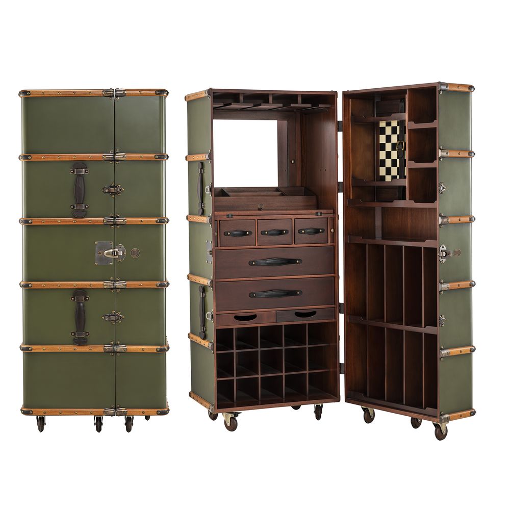 [product_category]-Authentic Models Stateroom Cabinet Case, Field Green-Authentic Models-781934585497-MF078FG-AUT-2