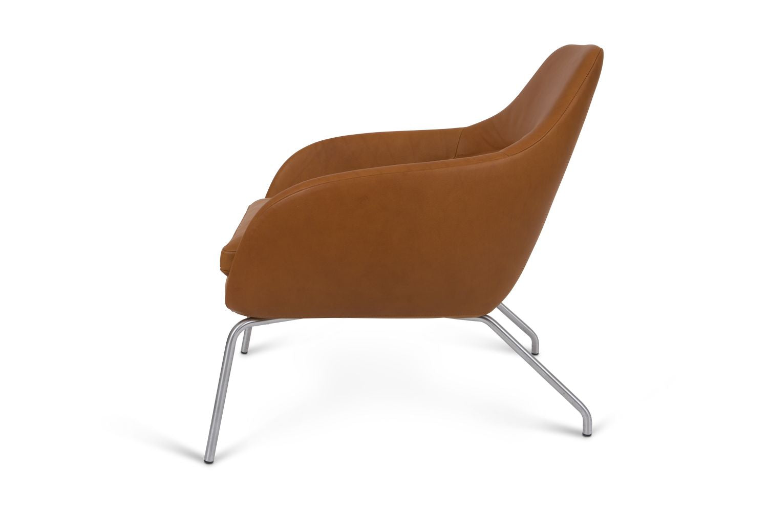 [product_category]-Bent Hansen Asento Lounge Chair, Brushed Steel/Cognac Adrian Leather-Bent Hansen-5713911003842-01562P_9999-02-02-BEN-3
