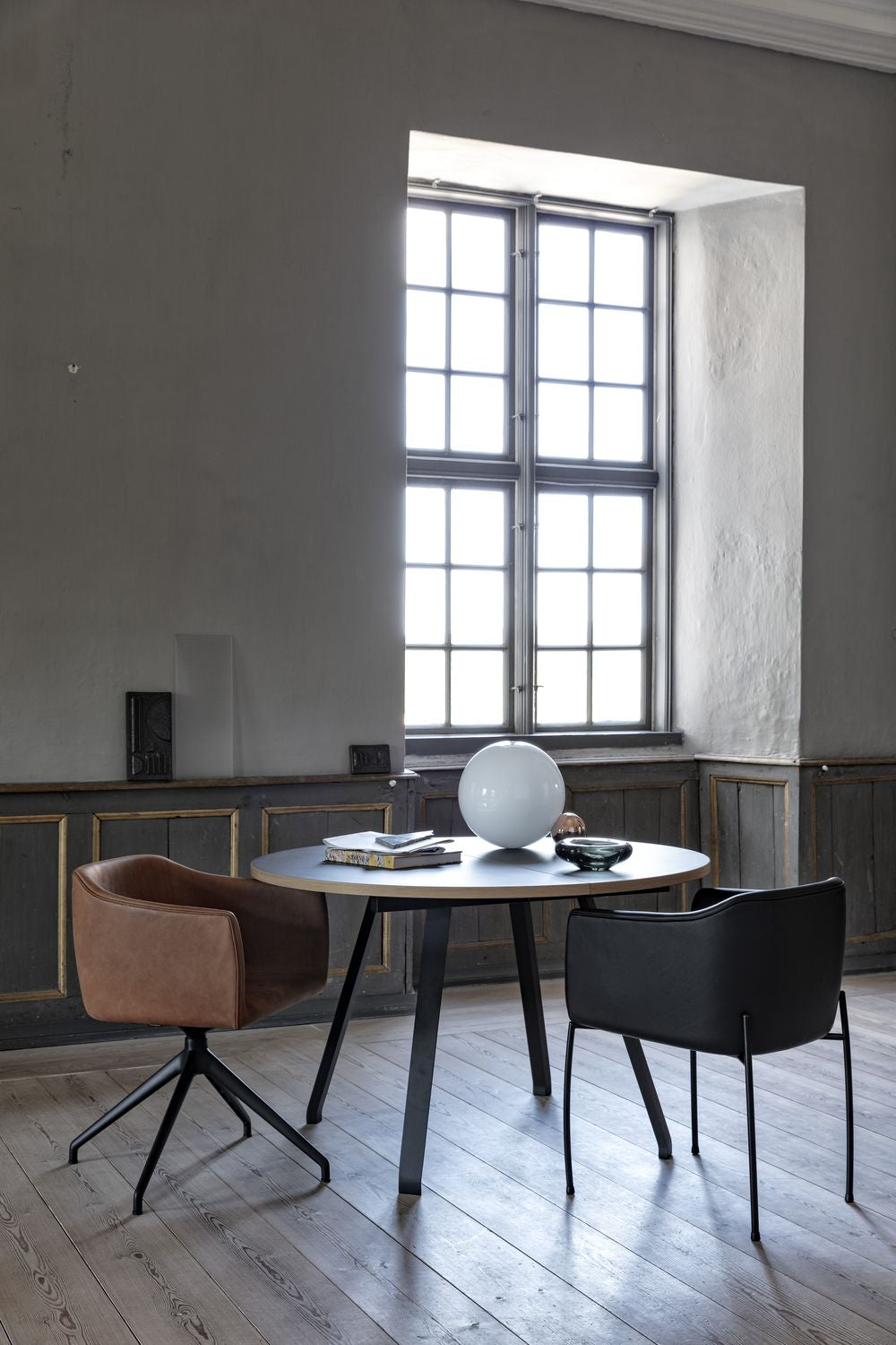 [product_category]-Bent Hansen Since Chair, Turning Frame In Polished Aluminum/Brandy Davos Leather-Bent Hansen-5715457366078-3302p_5000-03-02-BEN-4