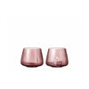 Bitz Kusintha Tealight Holder 2 PCS. H 7,5 cm, růžová