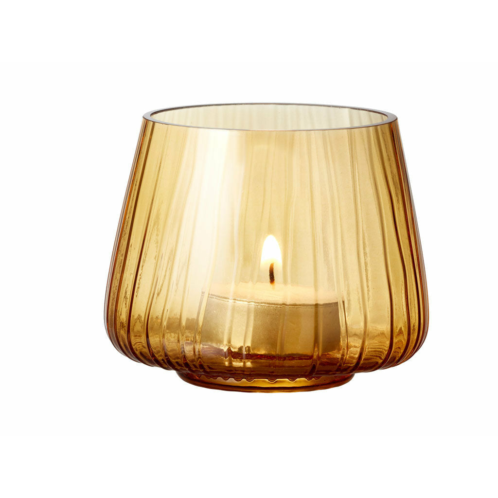 [product_category]-Bitz Kusintha Tealight Holder 2 Pcs. H 7.5 Cm, Amber-Bitz-5722000255949-25594-BIT-2