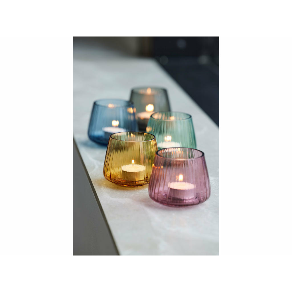 [product_category]-Bitz Kusintha Tealight Holder 2 Pcs. H 7.5 Cm, Amber-Bitz-5722000255949-25594-BIT-6