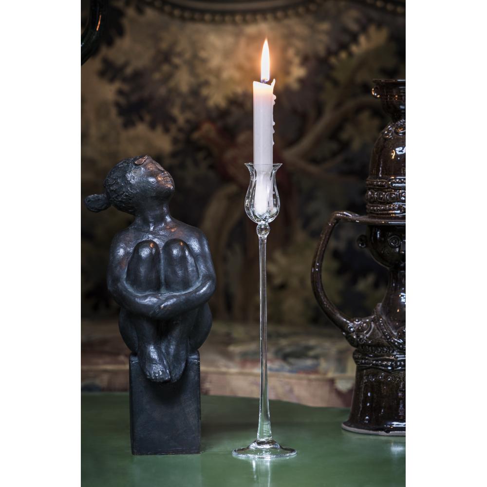 [product_category]-Bjørn Wiinblad Candlestick Tulip, Smoke, 33 Cm-Bjørn Wiinblad-5709513565079-56507-BJO-3