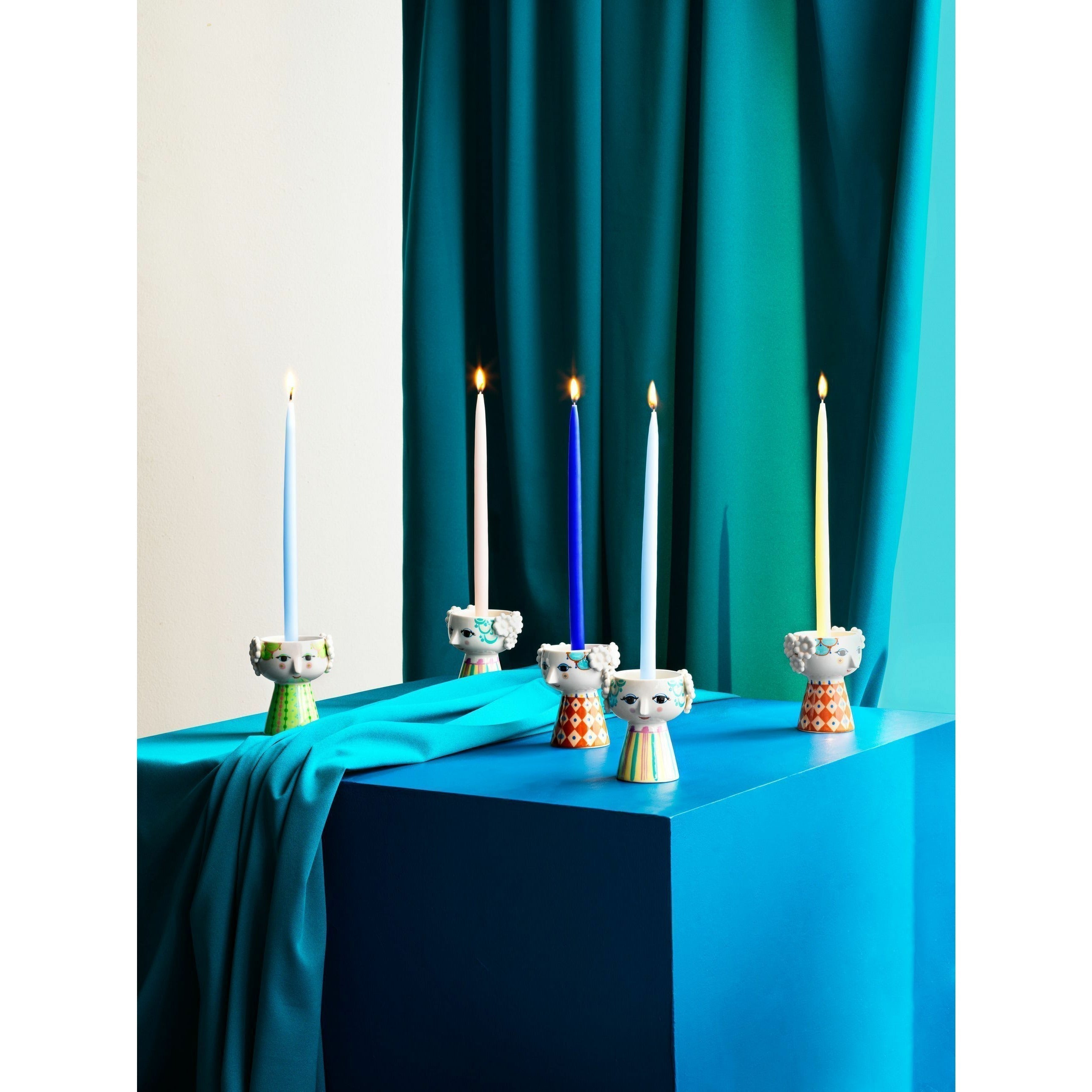 [product_category]-Bjørn Wiinblad Eva Candlestick, Light Blue-Bjørn Wiinblad-5709513565154-56515-BJO-10