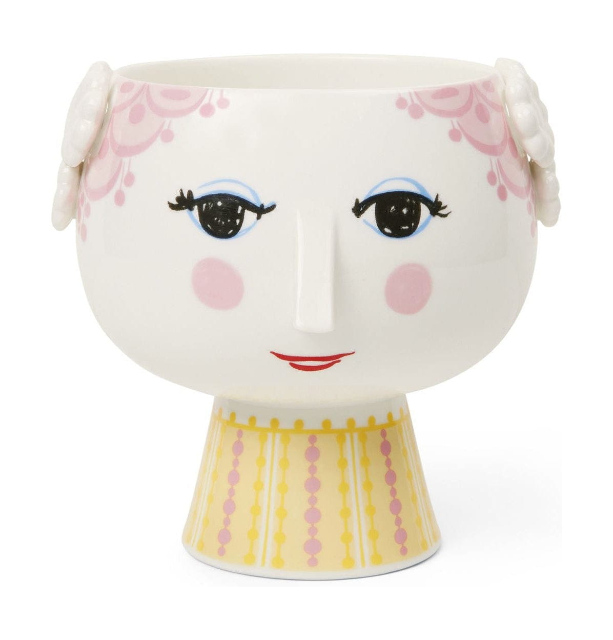 [product_category]-Bjørn Wiinblad Eva Planter With Base ø 15,5 Cm, Pink-Bjørn Wiinblad-5709513565352-56535-BJO-1