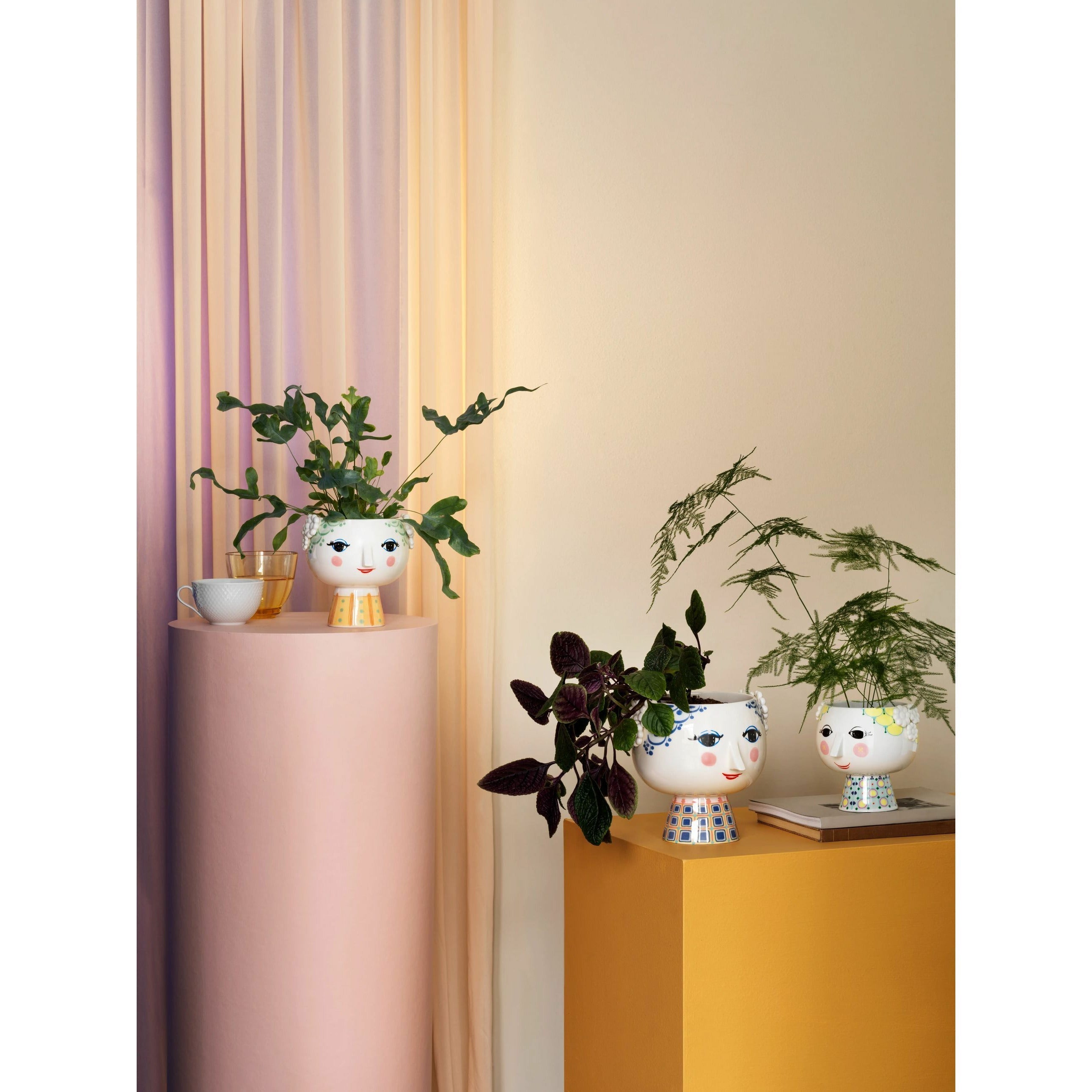 [product_category]-Bjørn Wiinblad Eva Planter With Foot Large, Blue-Bjørn Wiinblad-5709513565208-56520-BJO-5