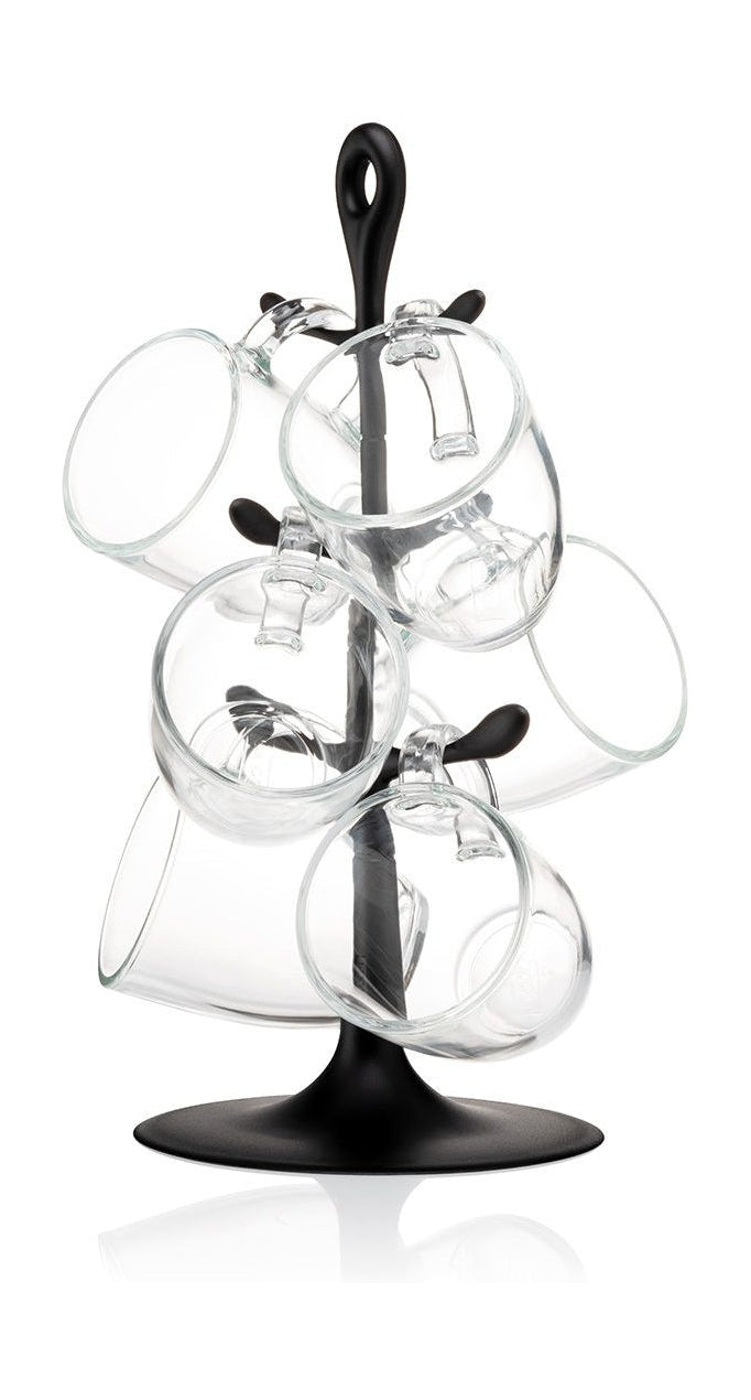[product_category]-Bodum Bistro Mug Tree With Cups Glass, 6 Pcs.-Bodum-699965303136-K2110-01-BOD-1
