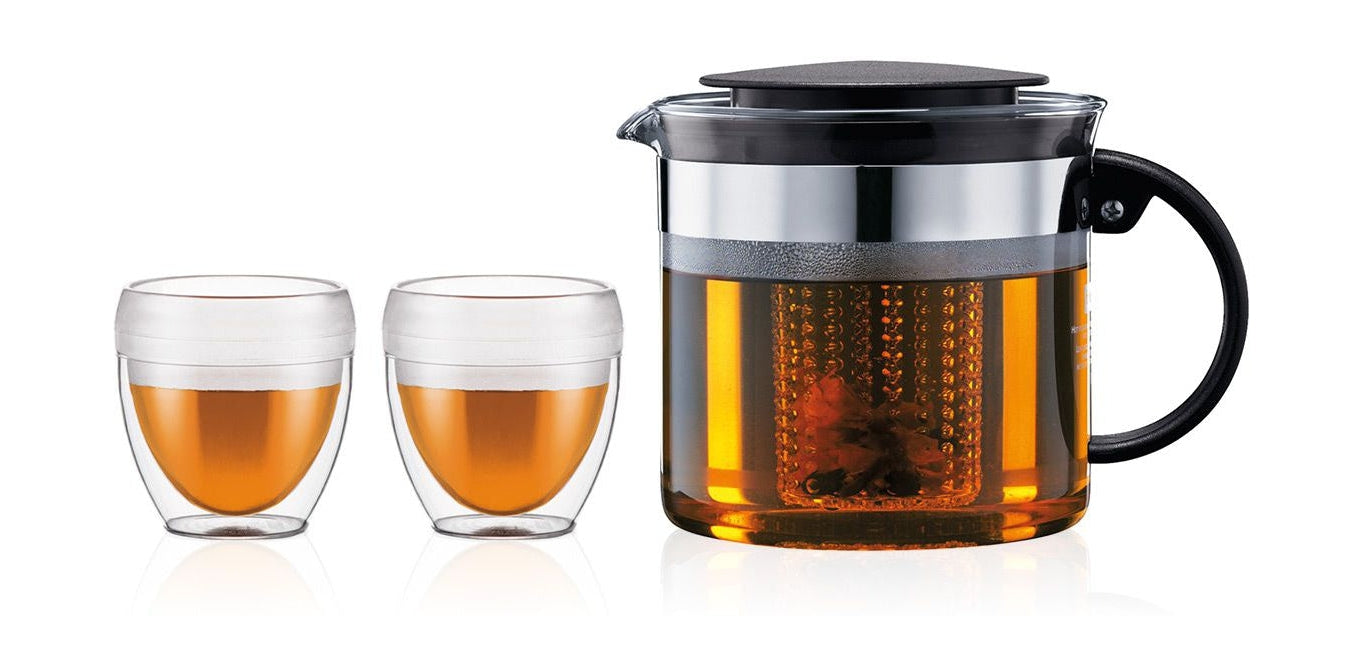 [product_category]-Bodum Bistro Tea Maker With 2 Double Walled Pc Cups, 2 Pcs.-Bodum-699965400422-K1875-01-BOD-1