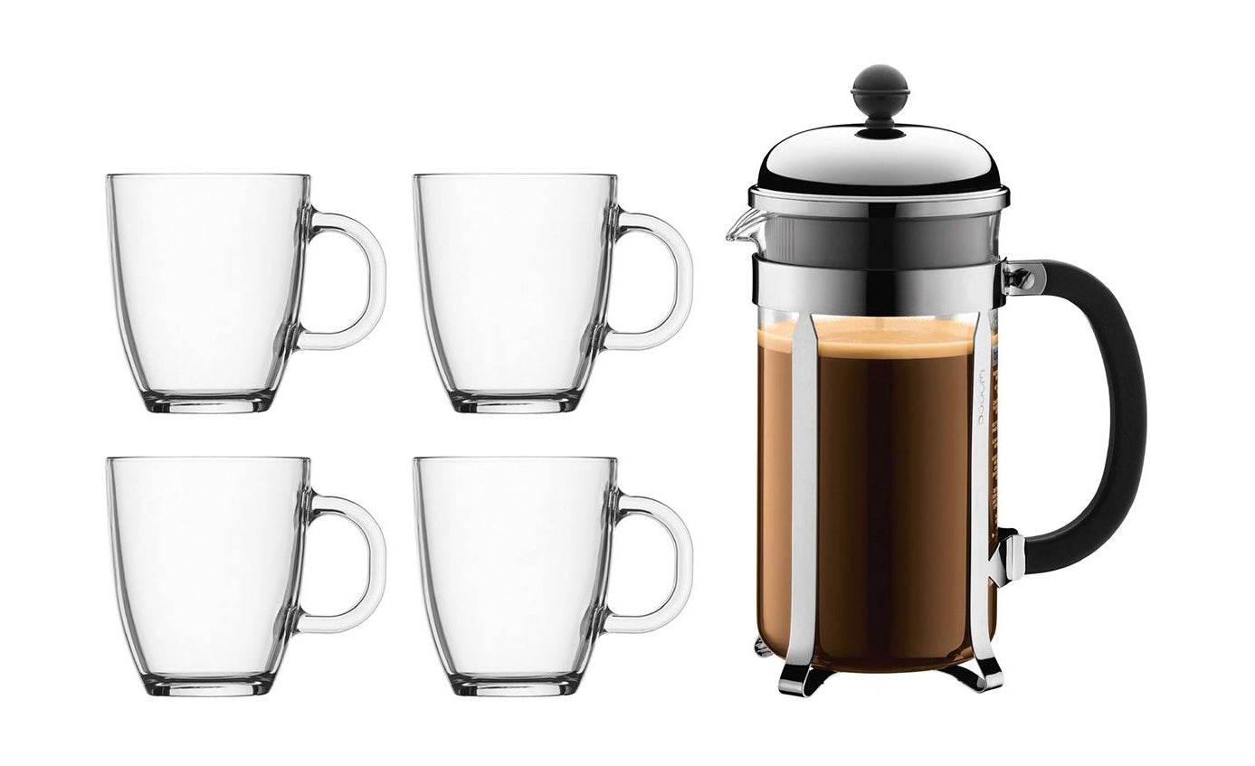[product_category]-Bodum Chambord Set Coffee Maker And Cups 8 Cups, 4 Pcs.-Bodum-699965313203-K1928-16COS-BOD-1
