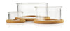 Bodum Hot Pot Set Casserole Dish With Cork Base Glass Transparent, 3 Pcs.