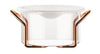 Bodum Hot Pot Set Glass Bowl With Silicone Lid Copper, 1 L
