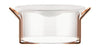 Bodum Hot Pot Set Glass Bowl With Silicone Lid Copper, 2.5 L