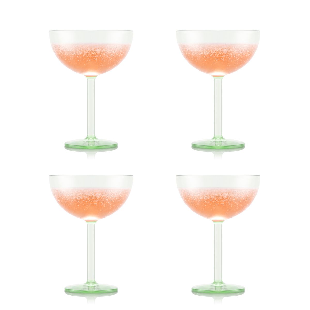 [product_category]-Bodum Oktett Champagne Coupe Glasses 4 Pcs. 0.28 L, Pistachio-Bodum-699965511715-11930-681SSA-BOD-1