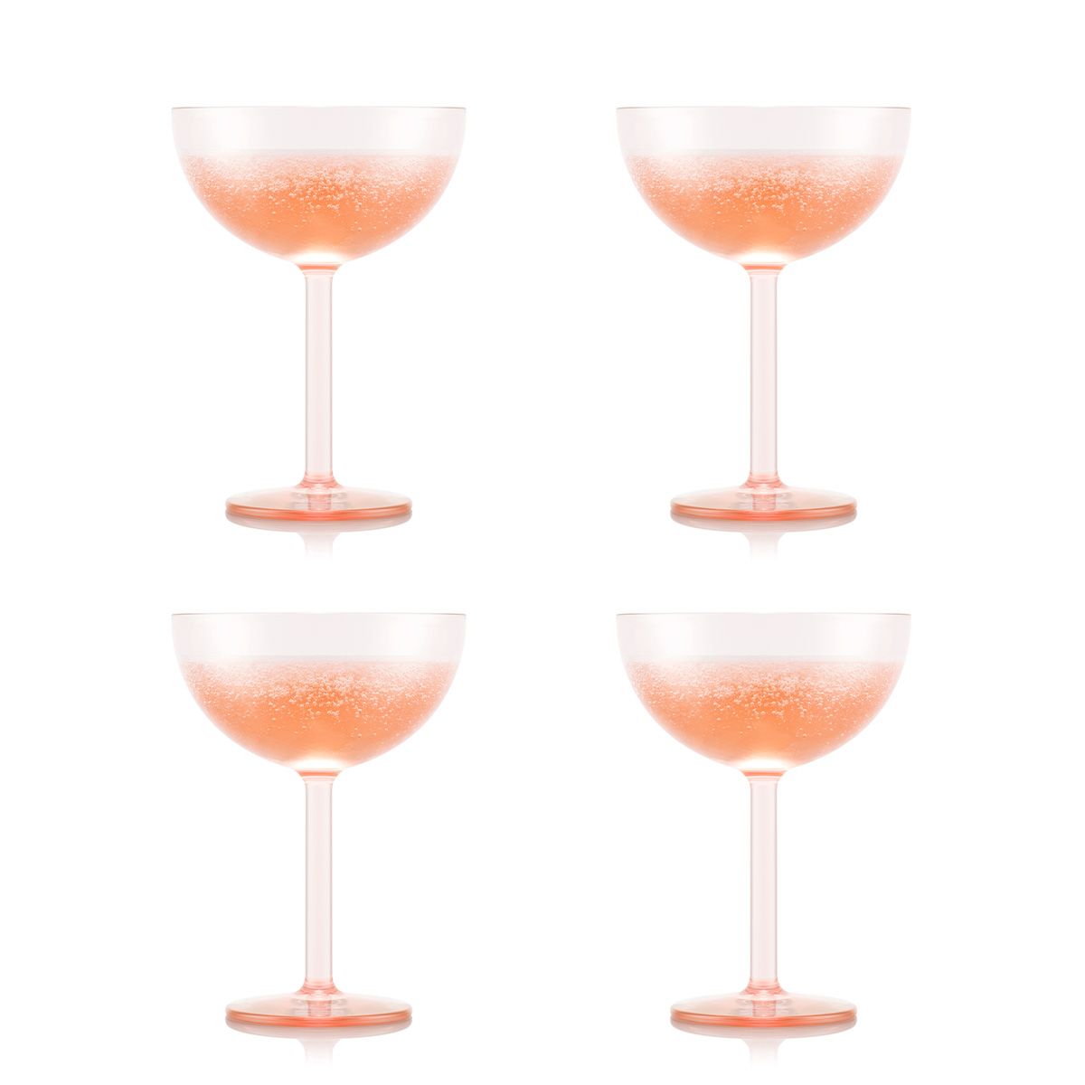 [product_category]-Bodum Oktett Champagne Coupe Glasses 4 Pcs. 0.28 L, Strawberry-Bodum-699965511678-11930-679SSA-BOD-1