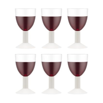 [product_category]-Bodum Oktett, Plastic Red Wine Glasses 6 Pcs., Cream-Bodum-699965488987-4266-913-12-BOD-1