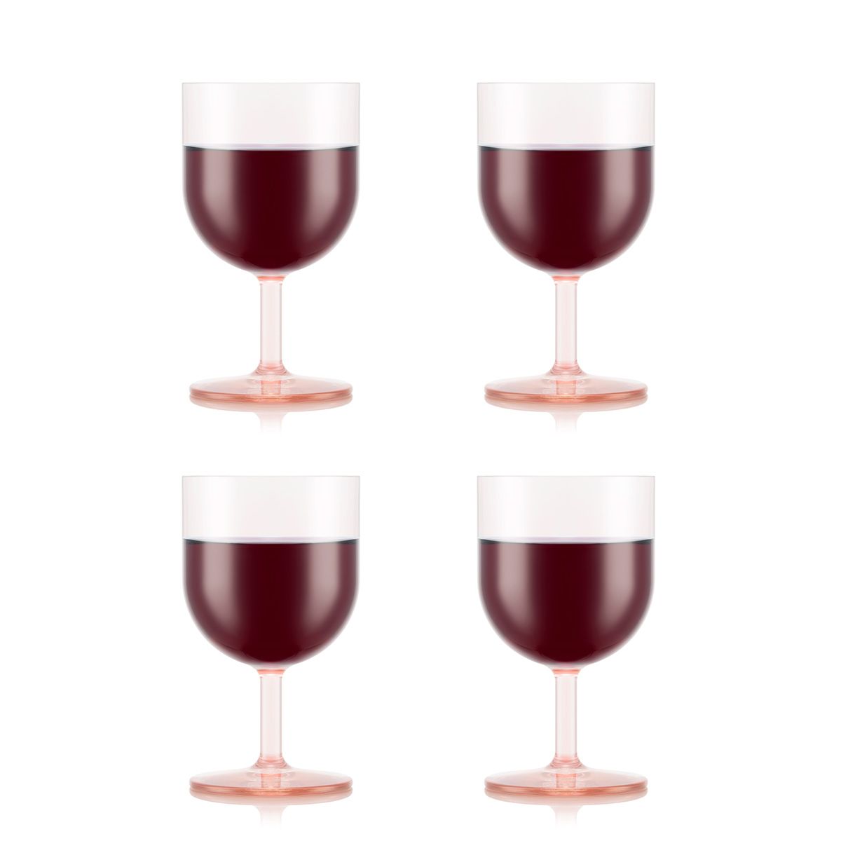 [product_category]-Bodum Oktett Red Wine Glasses 4 Pcs. 0.25 L, Strawberry-Bodum-699965513351-11925-679SSA-BOD-1