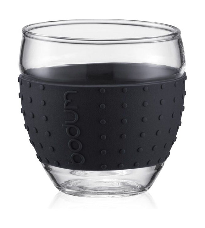 [product_category]-Bodum Pavina Glass With Silicone Handle Black 0.1 L, 2 Pcs.-Bodum-699965016494-11165-01-BOD-1