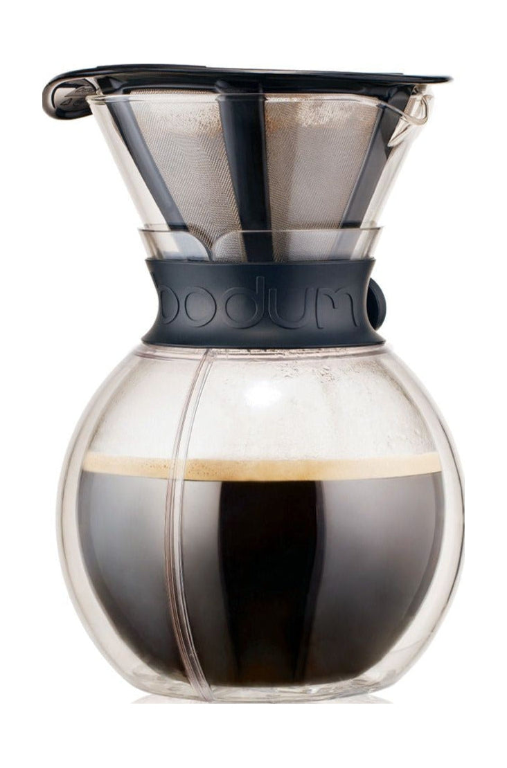 [product_category]-Bodum Pour Over Double Walled Coffee Maker With Permanent Coffee Filter Black, 8 Cups-Bodum-699965360276-11736-01S-BOD-1