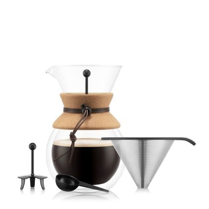 [product_category]-Bodum Pour Over Stainless Steel Filter With Handle, 1 L-Bodum-699965514075-12110-01S-BOD-2