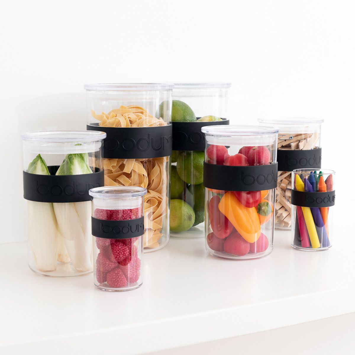 [product_category]-Bodum Presso Storage Jars Black 2 L, Set Of 2-Bodum-699965424084-K11830-01SA-BOD-4