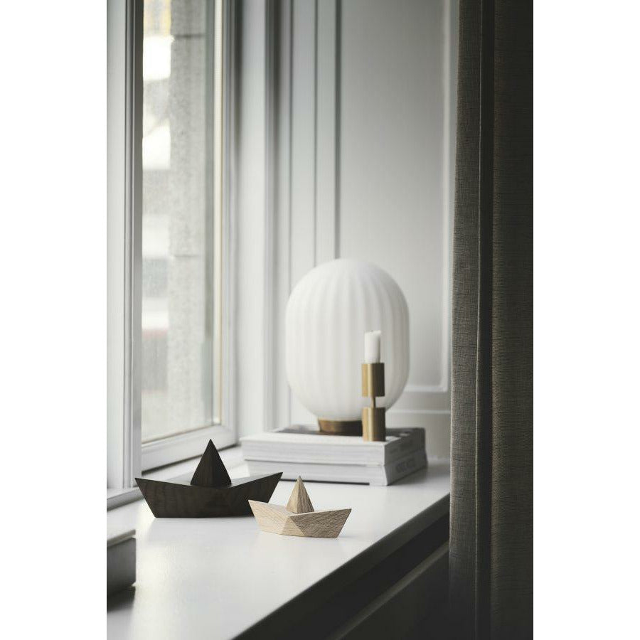 [product_category]-Boyhood Admiral Paper Boat Decorative Figure Large, Smoked Oak-Boyhood-5744000800318-400031-BOY-5