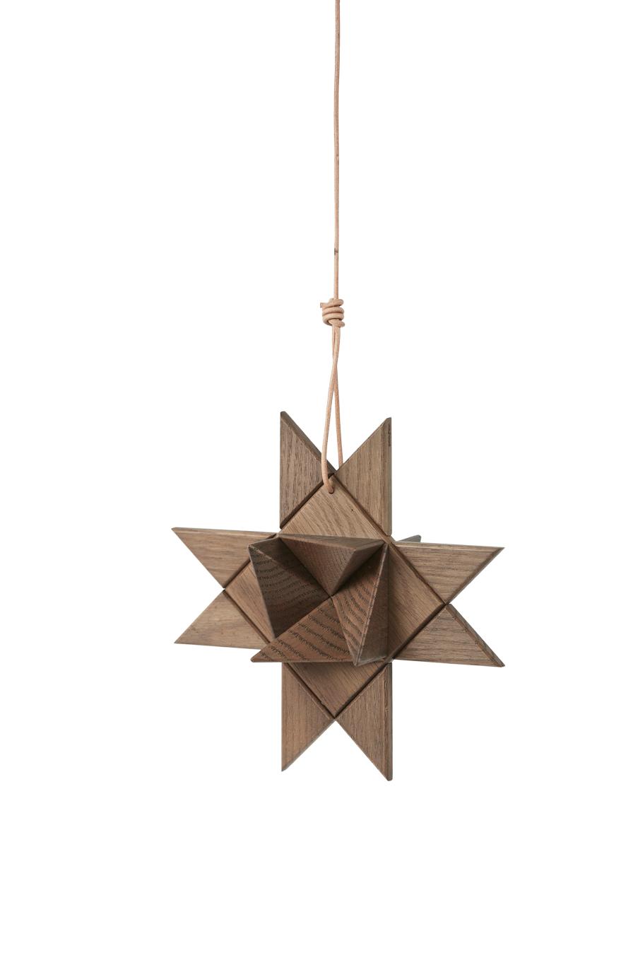 [product_category]-Boyhood Fröbel Star Hanging Decorative Figure, Stained Oak-Boyhood-5744000800332-400033-BOY-1